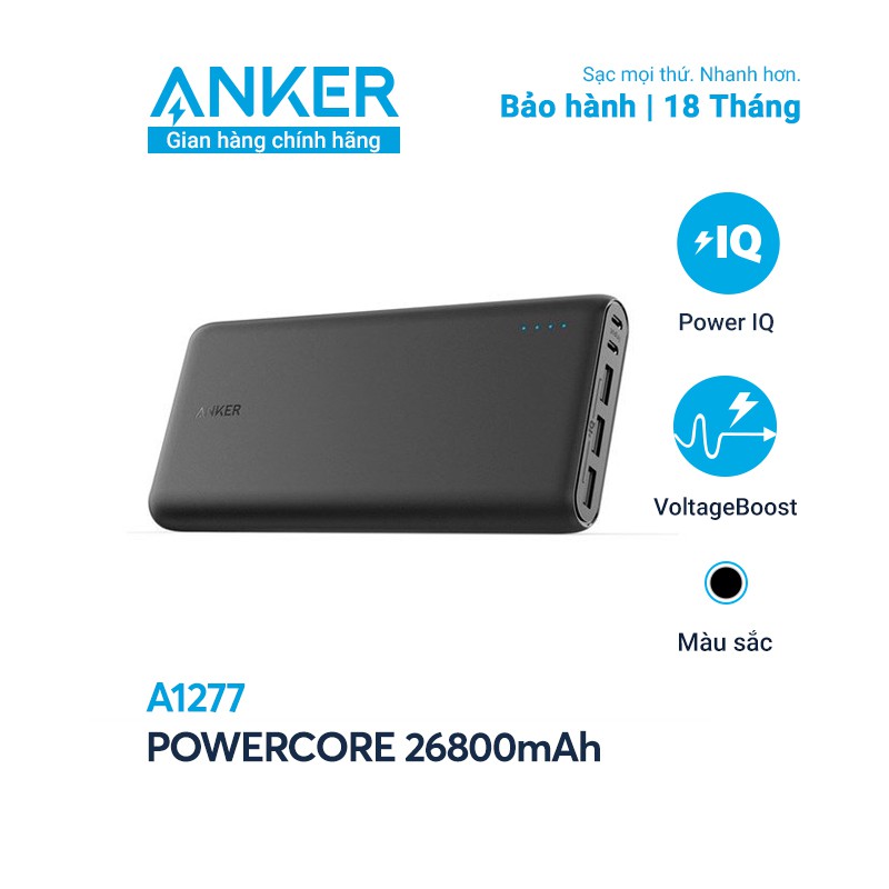 Pin sạc dự phòng ANKER PowerCore 26800mAh - A1277