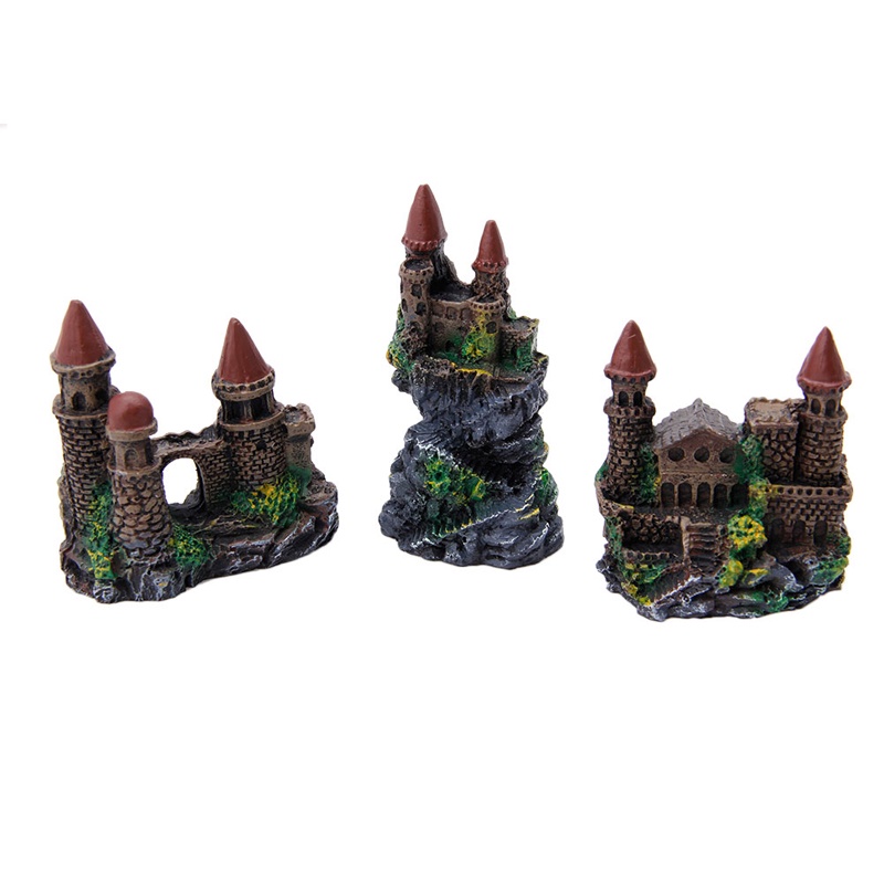 Lâu Đài Bằng Nhựa Trang Trí Bể Cá