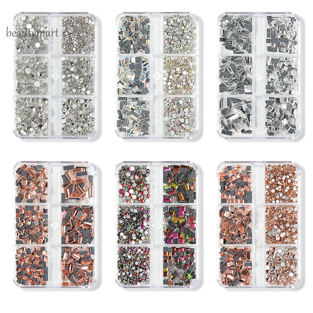 [Hàng mới về] Phụ kiện đá đính vằng thủy tinh dùng trang trí móng tay chuyên dụng dành cho salon