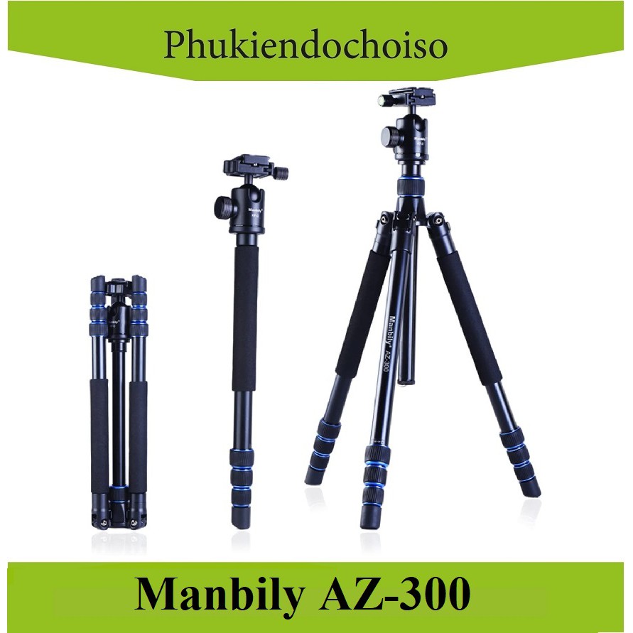 CHÂN MÁY ẢNH TRIPOD/ MONOPOD MANBILY AZ-300-CHÍNH HÃNG