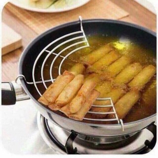 [Giá tốt] Gác rán chảo inox