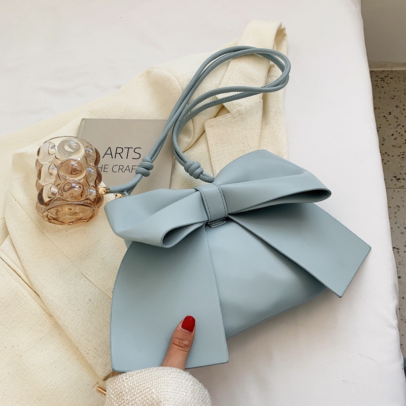 Túi Xách Đeo Vai Hình Vuông Cỡ Nhỏ Đính Nơ Xinh Xắn Thời Trang Cho Nữ