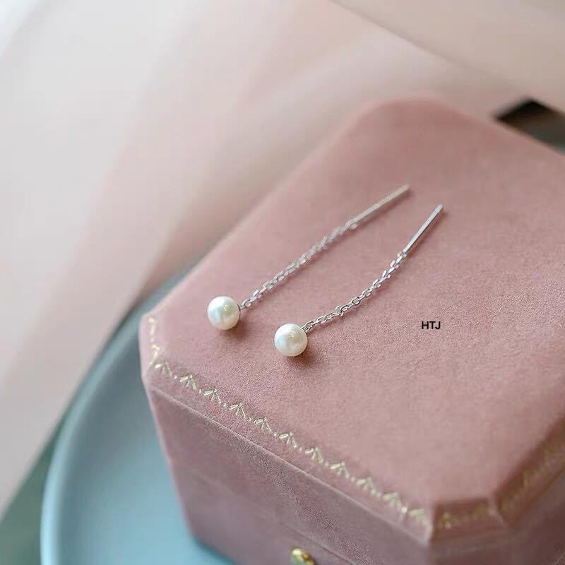 Bông tai tua dài mẫu mới xinh xắn LINH MIU SILVER