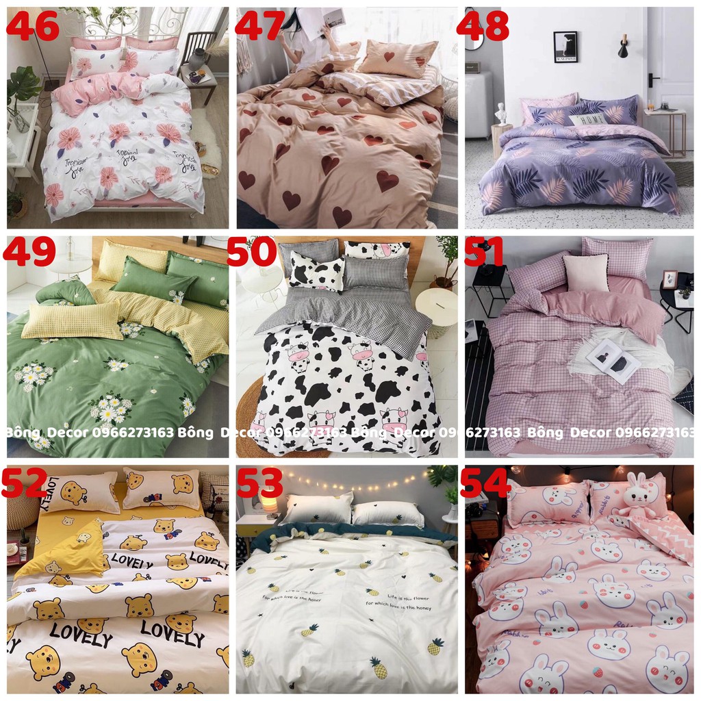 [VẢI SIÊU ĐẸP - ĐÃ CHẦN BÔNG] BỘ CHĂN GA GỐI COTTON POLY NHỮNG MẪU MỚI NHẤT NĂM 2021