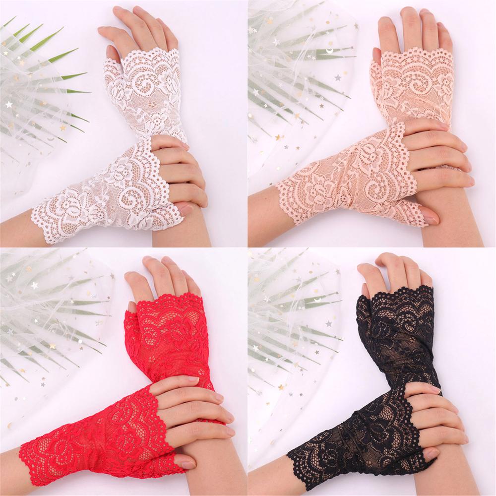 WONDER Găng Tay Lái Xe Chống Nắng Phối Ren Thời Trang Xuân Hè