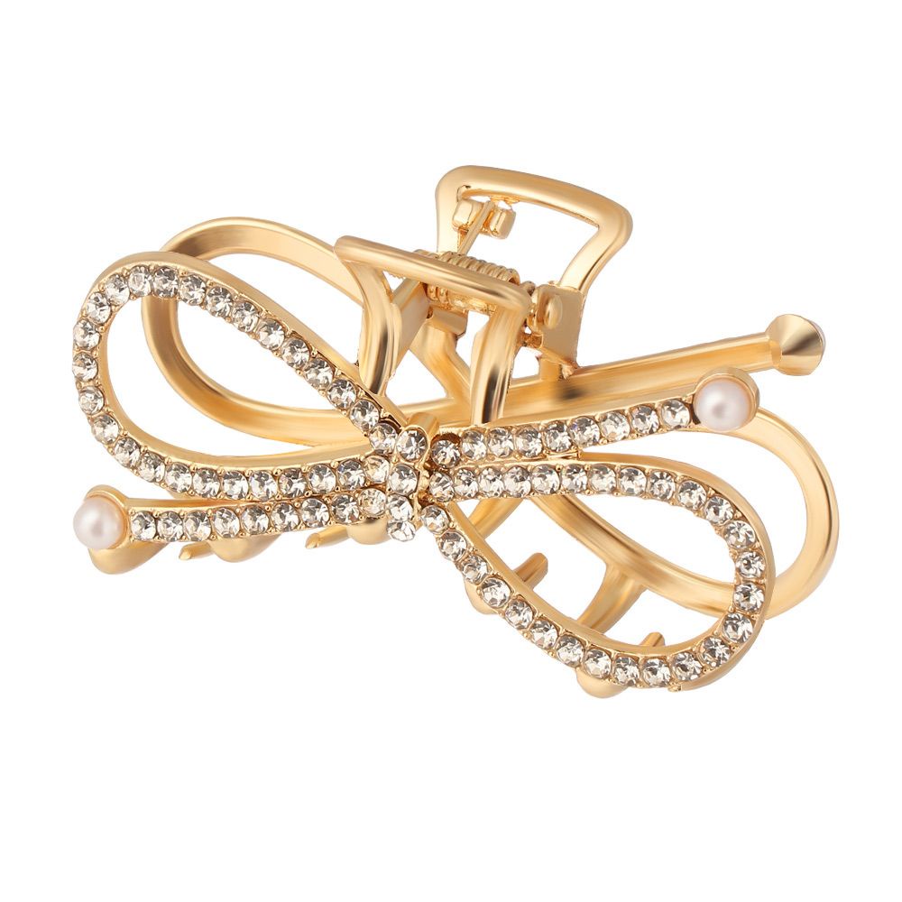 Kẹp tóc hình cá mập đính ngọc trai giả bằng hợp kim thời trang cho nữ