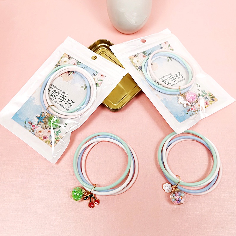 Vòng Tay Silicon Chống Muỗi Thời Trang Mùa Hè Cho Trẻ Em