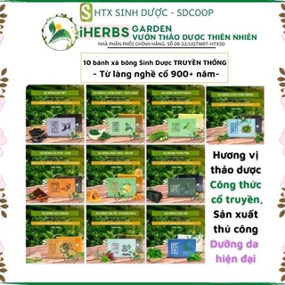 Xà bông sinh dược trọn bộ đủ loại xà bông thảo dược handmade mát lành hỗ trợ giảm mụn thâm hiệu quả sáng da