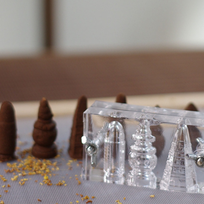 Khuôn làm nhang trầm hương 6 lỗ từ acrylic