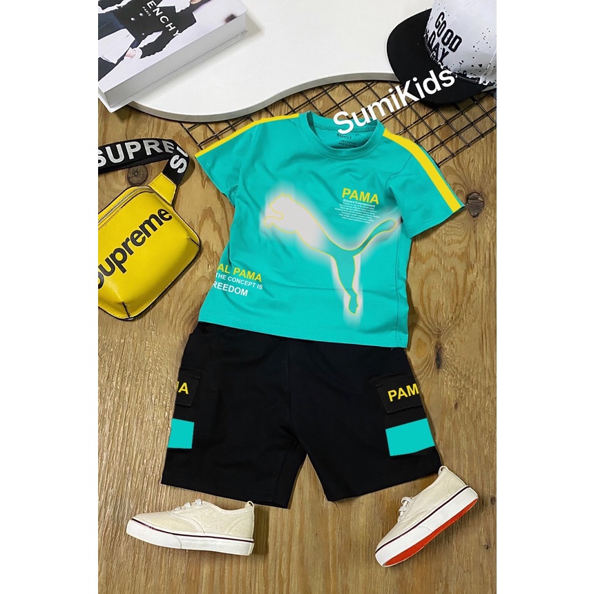 Bộ thun nhí đại cồ puma bé trai 8kg - 55kg