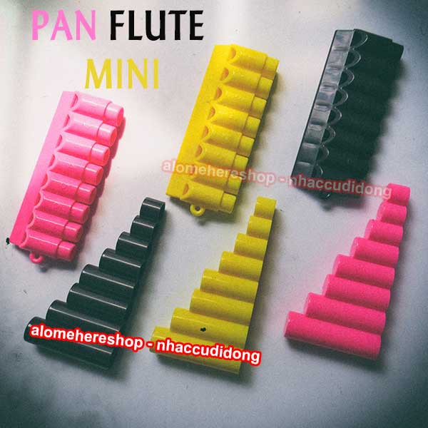 Sáo Ống Pan Flute Mini 8 Lỗ  Màu Vàng Siêu Kute