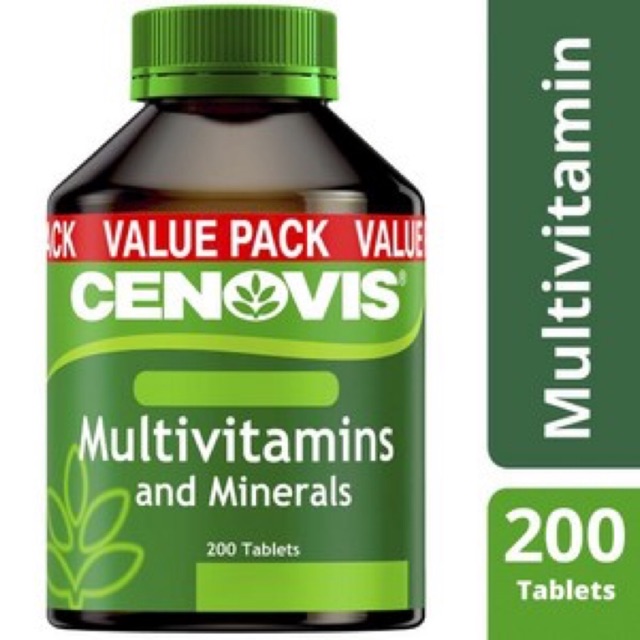 Viên uống Vitamin tổng hợp Cenovis Multivitamin &amp; Minerals 200 viên