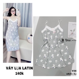 VÁY LỤA LATIN in full 5d mềm mịn, nhẹ