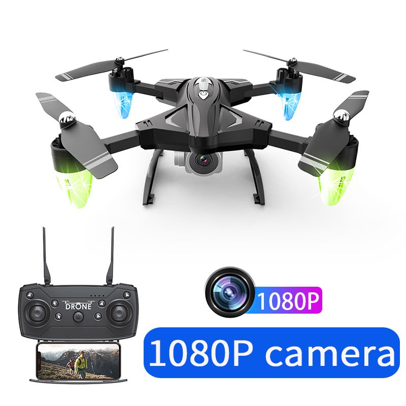 Drone không dây 4 trục 480P/1080P HD điều khiển từ xa bằng điện thoại | WebRaoVat - webraovat.net.vn