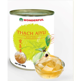 Thạch aiyu Wonderful lon 850g topping, thạch