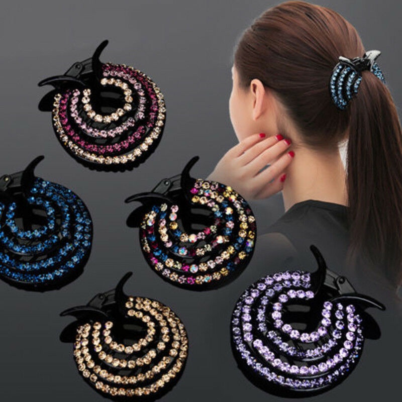 Kẹp Tóc Đính Đá Pha Lê Thời Trang Cho Nữ