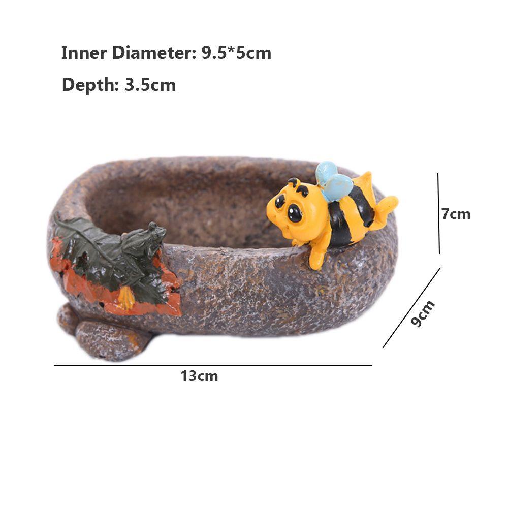 LET Chậu Hoa Hình Rùa Sáng Tạo Trang Trí Sân Vườn