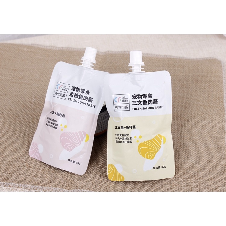 SÚP THƯỞNG CAT FOREST CÁ NGỪ CÁ HỒI XAY NHUYỄN CHO MÈO MỌI LỨA TUỔI 80g