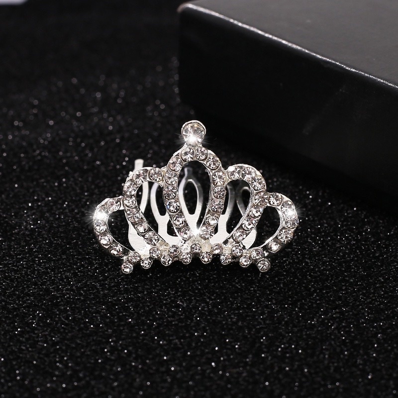 (Trắng - Hồng)Vương Miện cài tóc cho bé gái