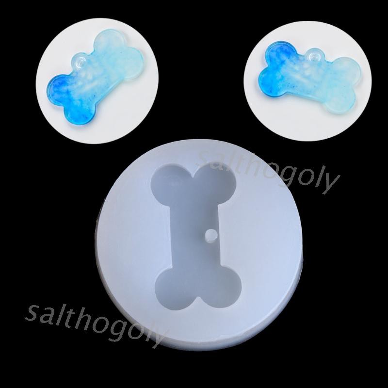 Khuôn silicone làm mặt vòng cổ hình khúc xương ngộ nghĩnh