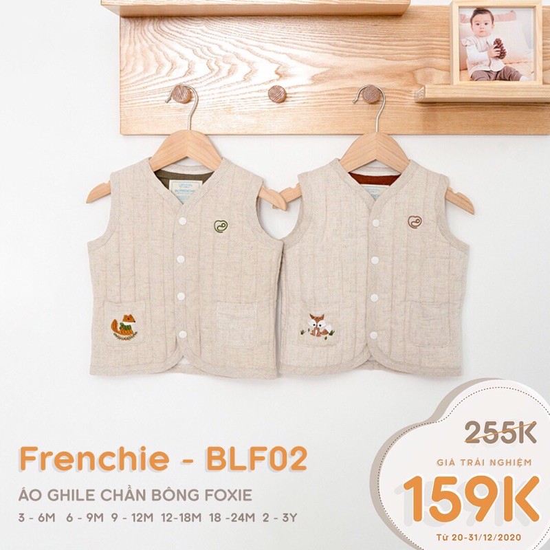 Bu baby - Áo gile trần bông FOXIE BLF02