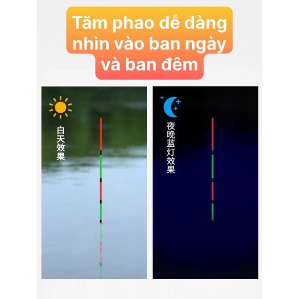 Phao Câu Đài Nano Hạc Trắng Cao Cấp Chống Loá, tăm nhỏ chì nhẹ,câu rô phi, diếc , chép siêu nhạy