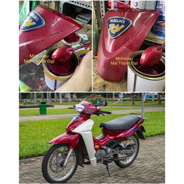 Màu Sơn Sipo RGV-120 1999  ( Sơn oto Xe Máy ) Đóng lon 1kg , Motokieu MaiThànhĐạt