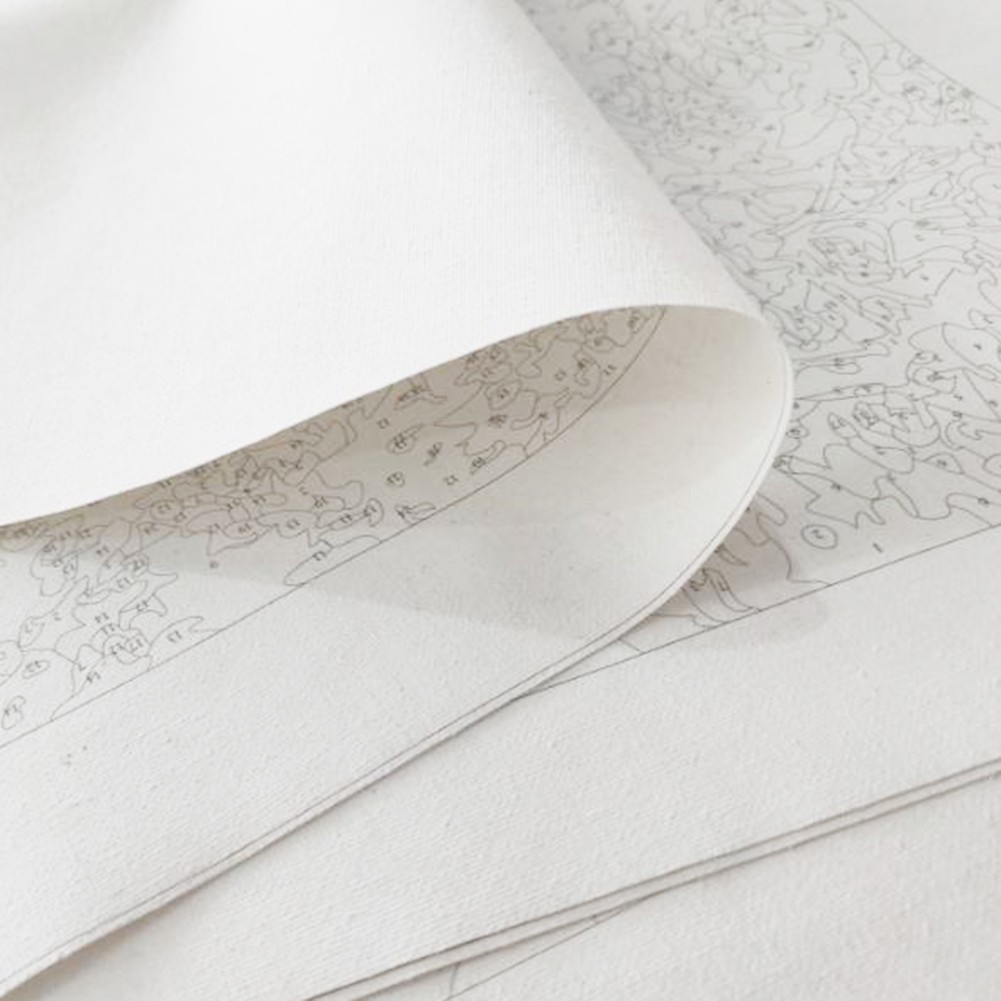Bộ dụng cụ tô vẽ tranh sơn dầu theo số họa tiết cô gái độc đáo DIY dùng trang trí nhà cửa