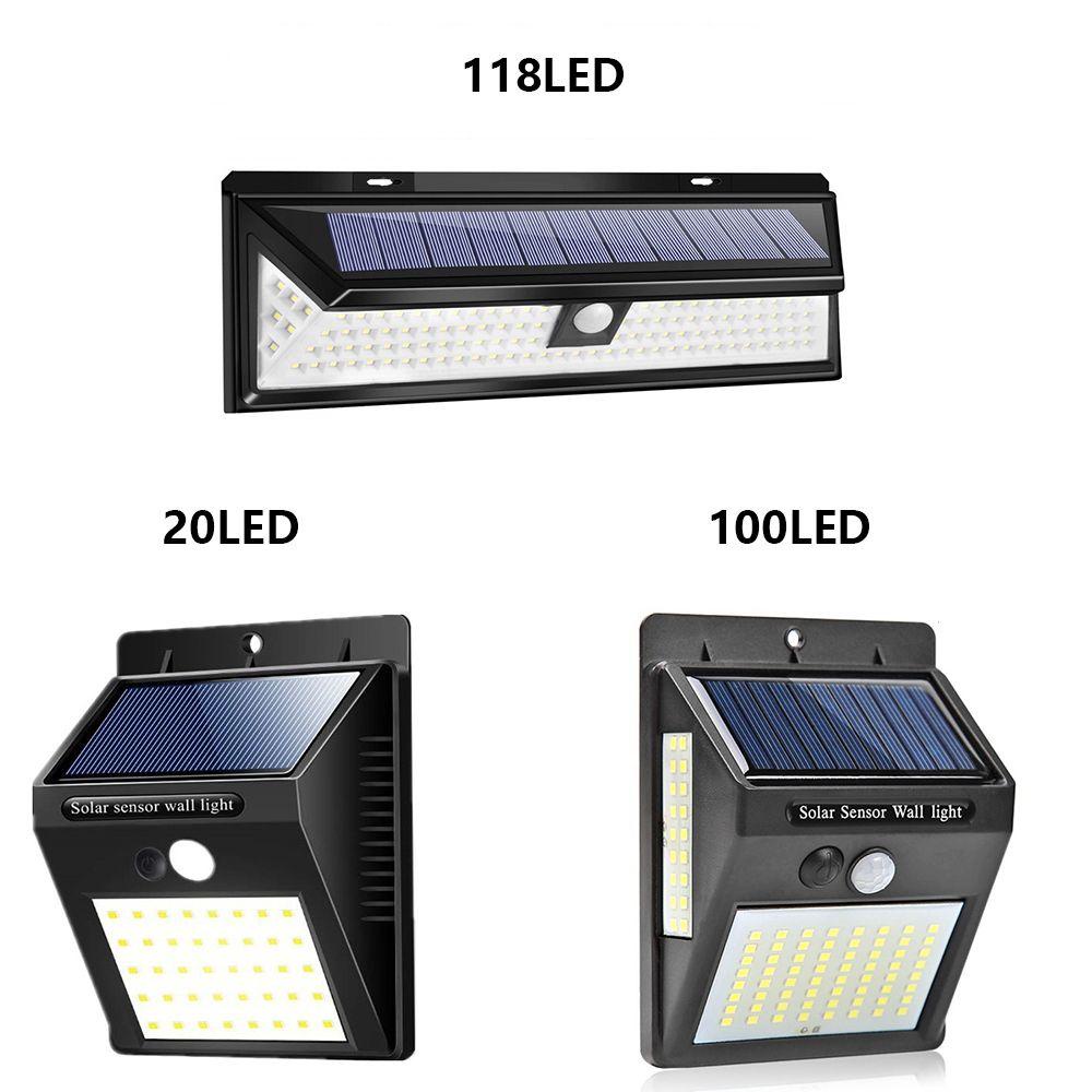 Đèn LED Cảm Biến Sử Dụng Năng Lượng Mặt Trời Chống Thấm Nước Trang Trí Sân Vườn Ngoài Trời