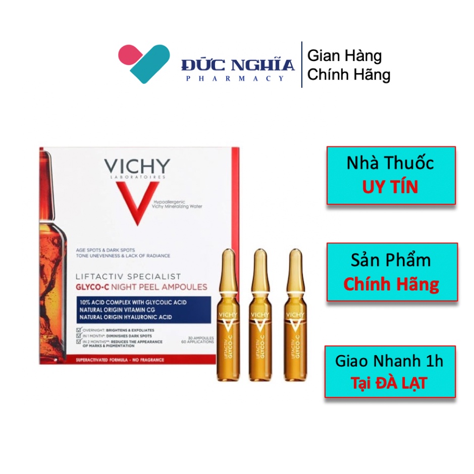 Tinh chất cô đặc Vichy Glyco-C Night Ampoules 2ml x 10 ống