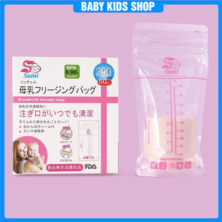 Lẻ 5 túi trữ sữa Sami