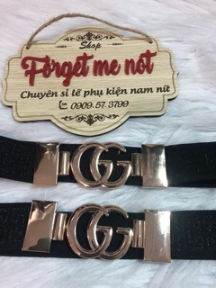 Thắt lưng thun bản 3cm. Mặt logo