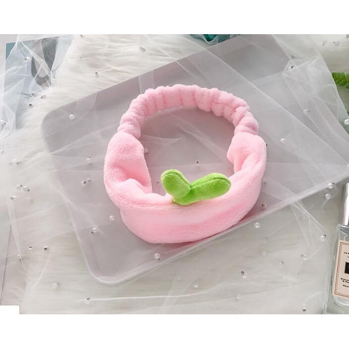 ⚡  Băng Đô Makeup Mầm Cây 3D Vải Nhung - Băng Đô Turban Mần Cây Xanh 3D Siêu Cưng - Dày Chắc Chắn Mềm Mịn - Siêu Bền ⚡