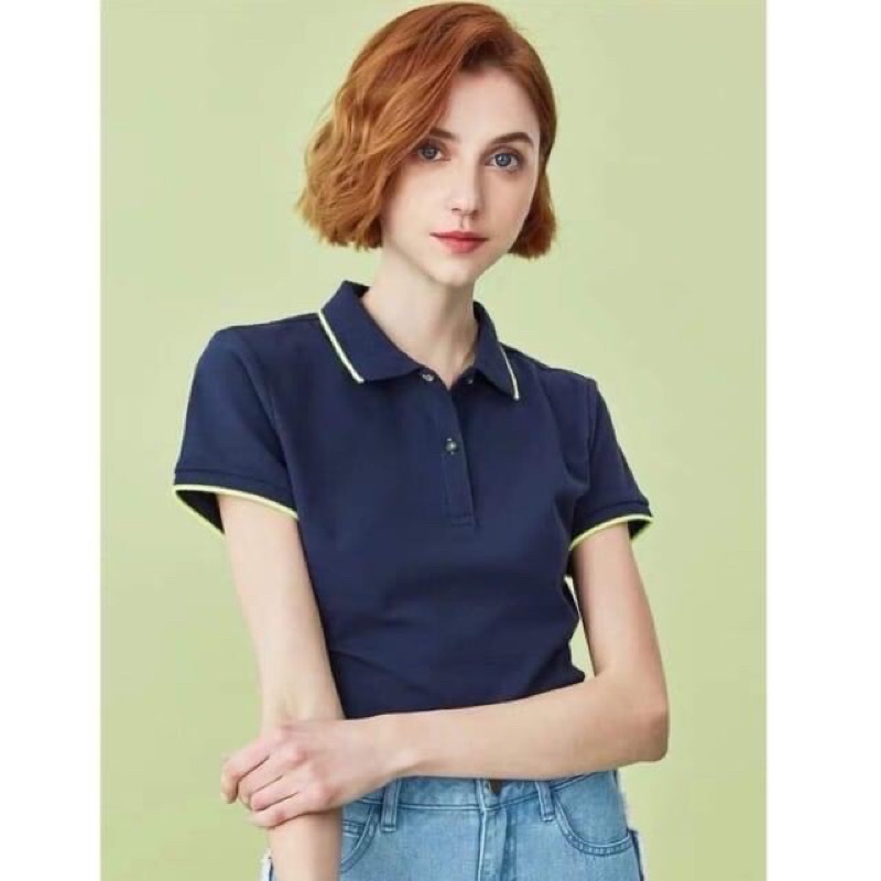 Áo polo nữ trơn Giordano hàng chính hãng | BigBuy360 - bigbuy360.vn