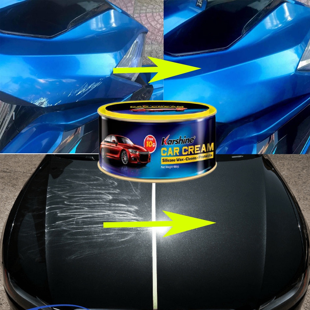 Kem Đánh Bóng, Xóa Xước Sơn Ô tô - Xe Máy Karshine Car Cream Chính Hãng Thái Lan