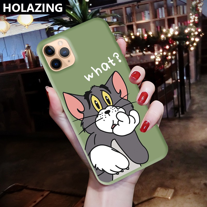 Ốp Điện Thoại Silicon Màu Kẹo Hình Tom & Jerry Cho Iphone 12 Mini 11 Pro Max Iphone Xs Max Xr Se 2020 8 Plus 7 6s