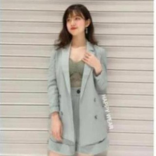 Set Áo Vest Blazer Nữ - Form Slimfit- Mix Short Ống Rộng - 5 size Từ S-2Xl - HAPPY WEAR(Chuẩn Hàng May Đo ) leelee