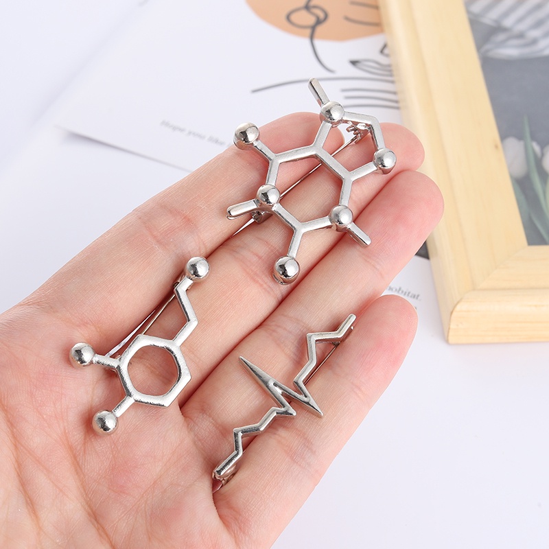 Ghim Cài Áo Hình Cấu Trúc Hóa Học Tráng Men Dành Cho Học Sinh