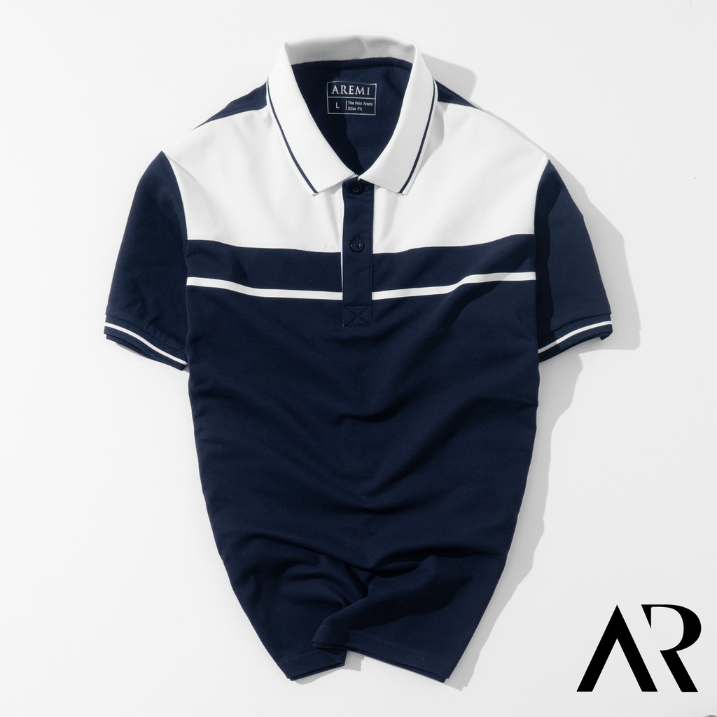 Áo polo nam cổ bẻ phối nhẹ, vải CVC cao cấp, form chuẩn, thiết kế phong cách sang trọng lịch lãm AREMI ARPL51