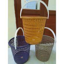 Sọt rác hoa đồng tiền có quai xách Việt Nhật