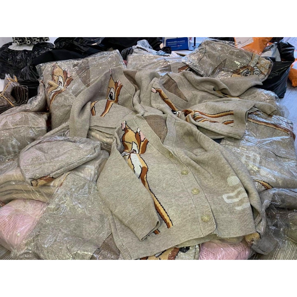 Áo khoác cardigan len hươu nai dày dặn
