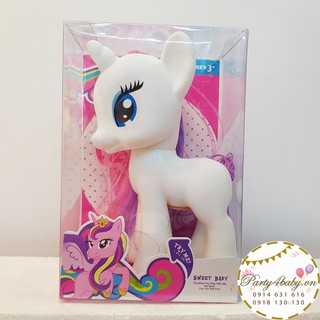 NGỰA PONY TRẮNG CÓ ĐÈN - 17CM