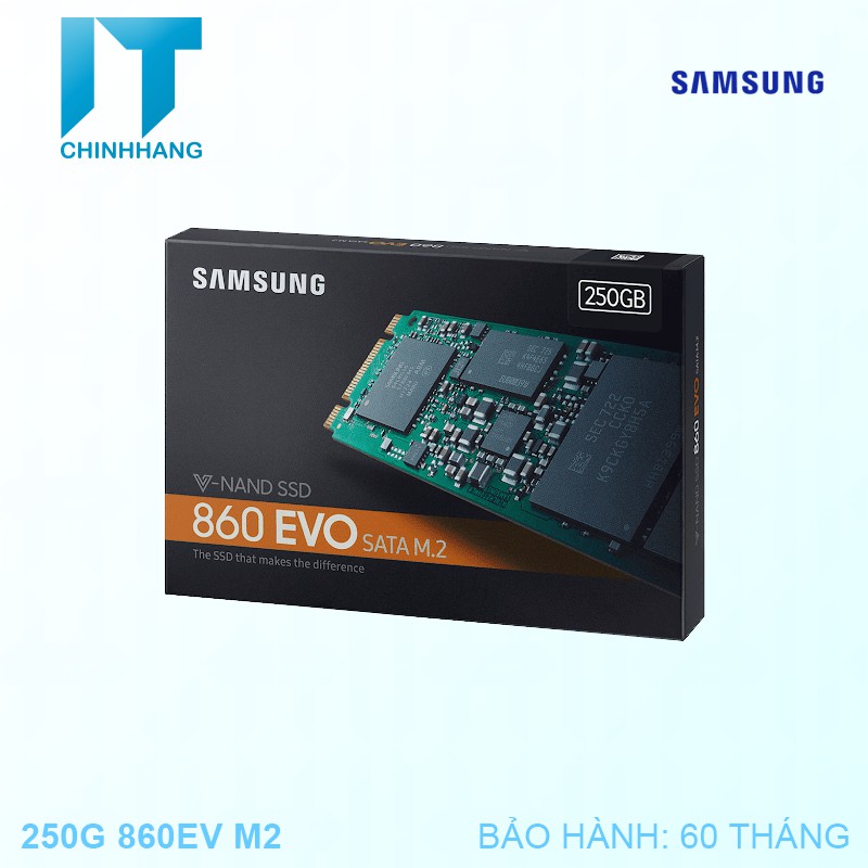 Ổ Cứng SSD Samsung 250GB 860EVO Chuẩn M.2 - Hàng Chính Hãng