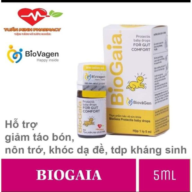 [Tem chính hãng] Men vi sinh Biogaia Protectics Baby Drops - Lọ thuỷ tinh 5ml