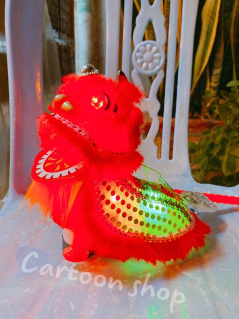 Lồng đèn trung thu Lân sẵn pin 25×18 đồ chơi trung thu