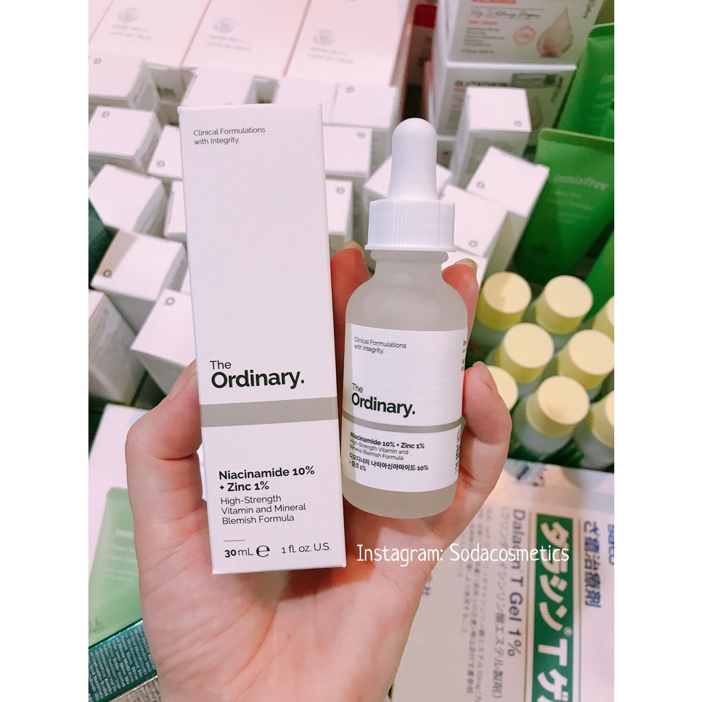 Tinh chất The Ordinary Niacinamide 10% + Zinc 1% (HÀNG CHÍNH HÃNG- BILL HÀN)