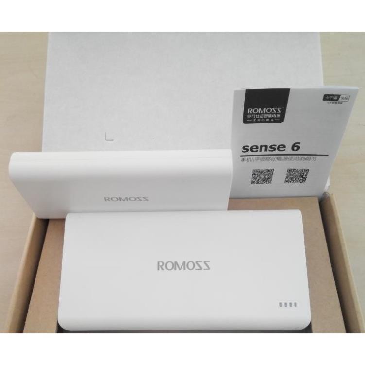 Sạc Dự Phòng Romoss Sense 6 20000mah - BH 1 Năm Chính Hãng | Pin dự phòng Romoss Sense 6