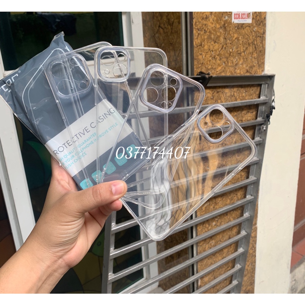 Ốp lưng dẻo Gor TPU cho iPhone 14, 14 Pro, 14 Plus, 14 Pro Max trong suốt bảo vệ camera khoe trọn vẻ đẹp của máy