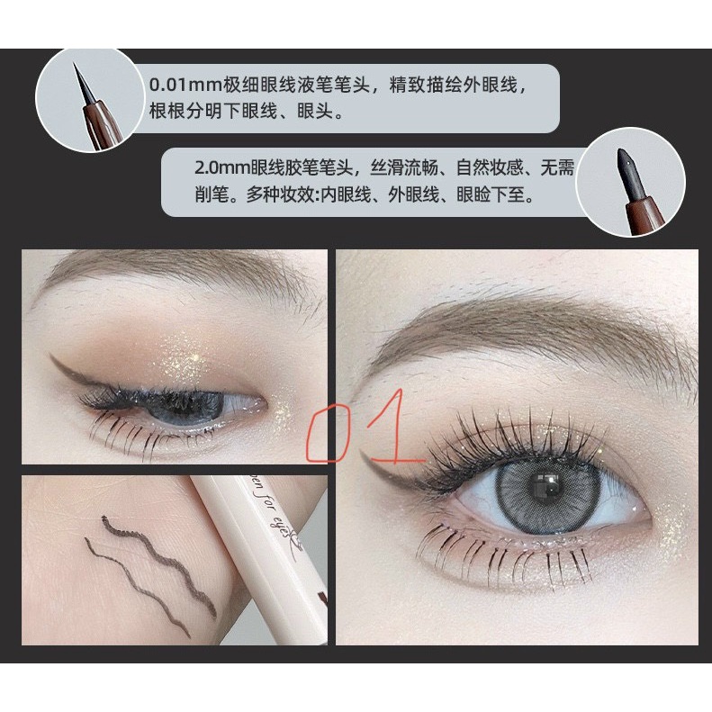 Bút kẻ mắt kẻ mày 2 đầu maxfine