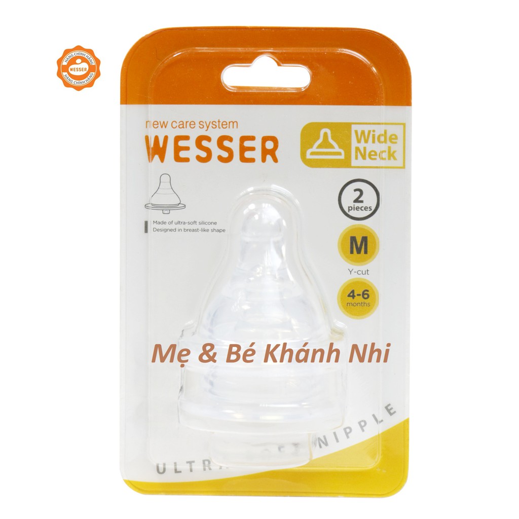 Bình Sữa Wesser Cổ Rộng PP Bottle 180ML/ 260ML